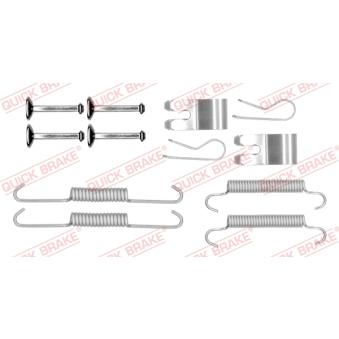 Kit d'accessoires, mâchoires de frein de stationnement QUICK BRAKE 105-0013 pour LAND ROVER FREELANDER 2.5 V6 4x4 - 177cv