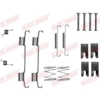 Kit d'accessoires, mâchoires de frein de stationnement QUICK BRAKE [105-0023]