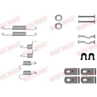 Kit d'accessoires, mâchoires de frein de stationnement QUICK BRAKE [105-0028]