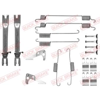 Kit d'accessoires, mâchoire de frein QUICK BRAKE 105-0030S-02 pour FORD B-MAX 1.5 TDCi - 75cv