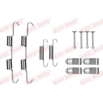 Kit d'accessoires, mâchoires de frein de stationnement QUICK BRAKE [105-0077]
