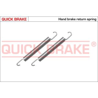 Kit d'accessoires, mâchoires de frein de stationnement QUICK BRAKE 105-0480 pour SAAB 95 2.0 - 185cv