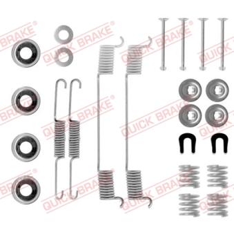 Kit d'accessoires, mâchoire de frein QUICK BRAKE 105-0635 pour NISSAN BLUEBIRD 2.0 D - 67cv Kit d'accessoires, mâchoire de frein QUICK BRAKE 105-0635 pour NISSAN BLUEBIRD 2.0 D - 67cv