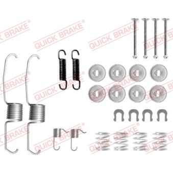 Kit d'accessoires, mâchoire de frein QUICK BRAKE 105-0637 pour LEXUS ES 1.6 16V - 110cv