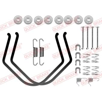 Kit d'accessoires, mâchoire de frein QUICK BRAKE 105-0638 pour TOYOTA STARLET 1.3 - 75cv Kit d'accessoires, mâchoire de frein QUICK BRAKE 105-0638 pour TOYOTA STARLET 1.3 - 75cv