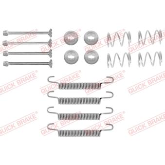 Kit d'accessoires, mâchoires de frein de stationnement QUICK BRAKE [105-0711]