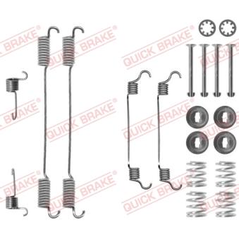 Kit d'accessoires, mâchoire de frein QUICK BRAKE 105-0740 pour MINI MINI 1.9 TD - 90cv