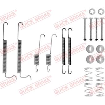 Kit d'accessoires, mâchoire de frein QUICK BRAKE 105-0744 pour OPEL VECTRA 1.7 D - 60cv