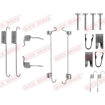 Kit d'accessoires, mâchoire de frein QUICK BRAKE [105-0751]