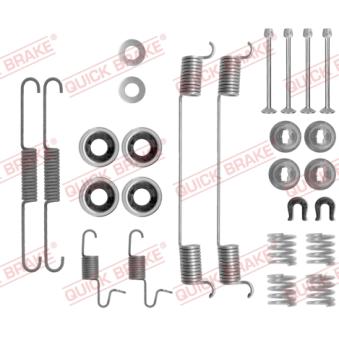 Kit d'accessoires, mâchoire de frein QUICK BRAKE 105-0818 pour NISSAN URVAN 2.5 D - 80cv
