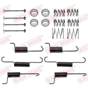 Kit d'accessoires, mâchoires de frein de stationnement QUICK BRAKE [105-0823]