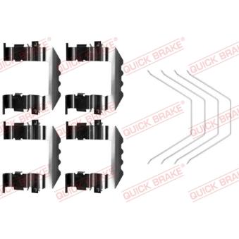 Kit d'accessoires, plaquette de frein à disque QUICK BRAKE 109-0018 pour MAZDA 323 1.2 THP 110 - 110cv