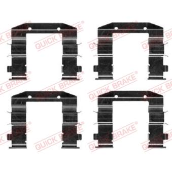 Kit d'accessoires, plaquette de frein à disque QUICK BRAKE 109-0037 pour AUDI A3 1.6 CRDi 110 - 110cv