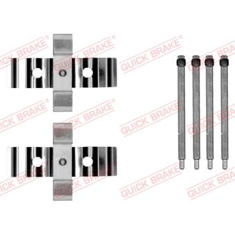 Kit d'accessoires, plaquette de frein à disque QUICK BRAKE 109-0054 pour TESLA MODEL S 75D AWD - 333cv