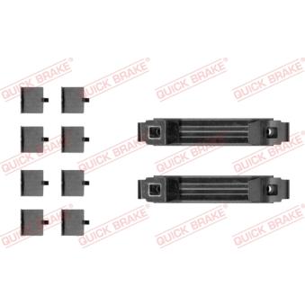 Kit d'accessoires, plaquette de frein à disque QUICK BRAKE 109-0056 pour BMW i4 eDrive40 - 340cv