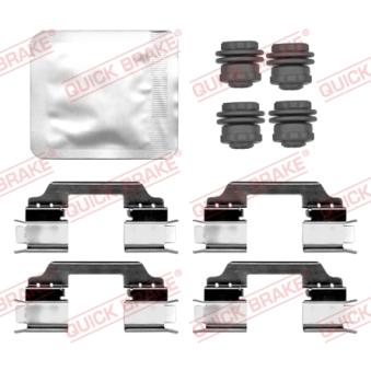 Kit d'accessoires, plaquette de frein à disque QUICK BRAKE 109-0101 pour OPEL KARL 1.0 LPG - 73cv