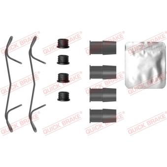 Kit d'accessoires, plaquette de frein à disque QUICK BRAKE 109-0125 pour TOYOTA AVENSIS 2.0 D-4D - 110cv