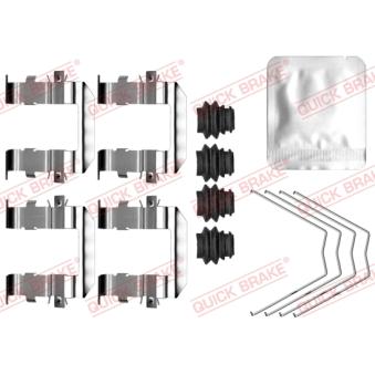 Kit d'accessoires, plaquette de frein à disque QUICK BRAKE 109-0131 pour FIAT PANDA 1.2 - 80cv