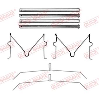 Kit d'accessoires, plaquette de frein à disque QUICK BRAKE [109-0199]