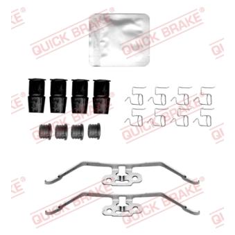 Kit d'accessoires, plaquette de frein à disque QUICK BRAKE 109-0202 pour AUDI Q3 2,0 TFSI quattro - 265cv Kit d'accessoires, plaquette de frein à disque QUICK BRAKE 109-0202 pour AUDI Q3 2,0 TFSI quattro - 265cv