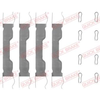 Kit d'accessoires, plaquette de frein à disque QUICK BRAKE 109-0909 pour CITROEN C4 Picasso 1.3 Rally - 67cv