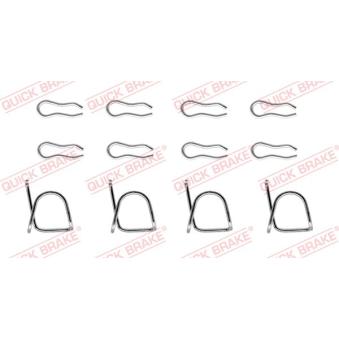 Kit d'accessoires, plaquette de frein à disque QUICK BRAKE 109-0939
