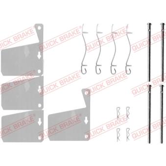 Kit d'accessoires, plaquette de frein à disque QUICK BRAKE 109-0955
