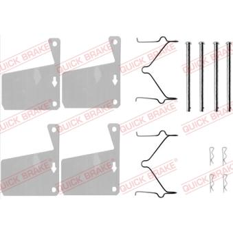 Kit d'accessoires, plaquette de frein à disque QUICK BRAKE 109-0960 pour KIA EV6 1.7 - 70cv