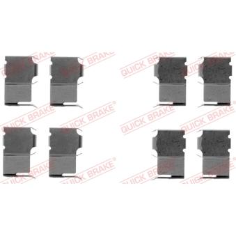 Kit d'accessoires, plaquette de frein à disque QUICK BRAKE 109-1063 pour MAZDA CX-3 E2000 - 86cv