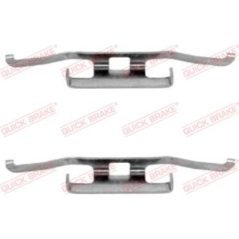Kit d'accessoires, plaquette de frein à disque QUICK BRAKE 109-1098 pour BMW Série 7 745 i - 252cv