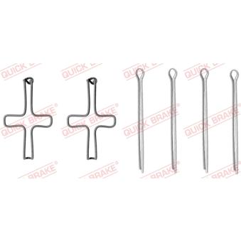 Kit d'accessoires, plaquette de frein à disque QUICK BRAKE 109-1099 pour VOLKSWAGEN TRANSPORTER - COMBI 1.3 - 61cv Kit d'accessoires, plaquette de frein à disque QUICK BRAKE 109-1099 pour VOLKSWAGEN TRANSPORTER - COMBI 1.3 - 61cv