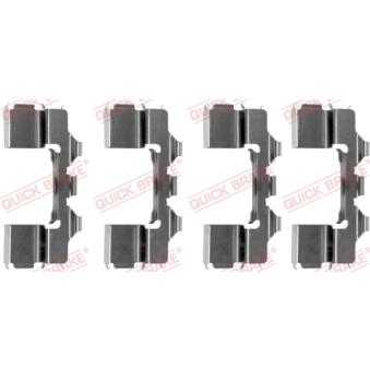 Kit d'accessoires, plaquette de frein à disque QUICK BRAKE [109-1104]