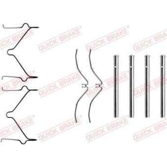 Kit d'accessoires, plaquette de frein à disque QUICK BRAKE 109-1126 pour MAZDA 323 1.6 - 84cv