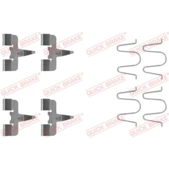 Kit d'accessoires, plaquette de frein à disque QUICK BRAKE 109-1207 pour AUDI Q3 1.6 16V - 110cv