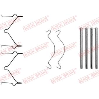 Kit d'accessoires, plaquette de frein à disque QUICK BRAKE 109-1209 pour MAZDA 323 2.0 D - 71cv