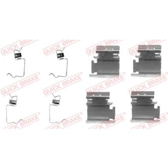 Kit d'accessoires, plaquette de frein à disque QUICK BRAKE 109-1218 pour MAZDA 323 1.9 D - 70cv