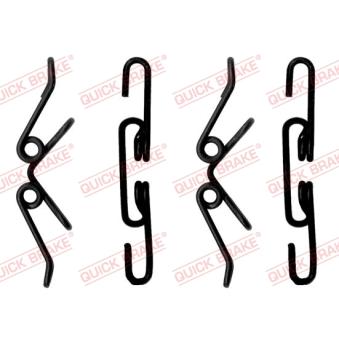Kit d'accessoires, plaquette de frein à disque QUICK BRAKE 109-1220 pour MERCEDES-BENZ SPRINTER 313 CDI - 129cv
