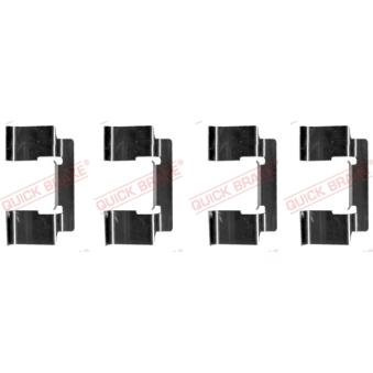 Kit d'accessoires, plaquette de frein à disque QUICK BRAKE 109-1235 pour DS DS 7 2.2 Di - 110cv