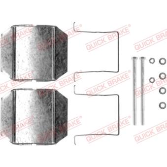 Kit d'accessoires, plaquette de frein à disque QUICK BRAKE 109-1237 pour CITROEN CX 2.5 D - 73cv