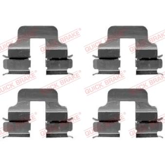 Kit d'accessoires, plaquette de frein à disque QUICK BRAKE 109-1247 pour MERCEDES-BENZ CLASSE A E-CELL - 68cv