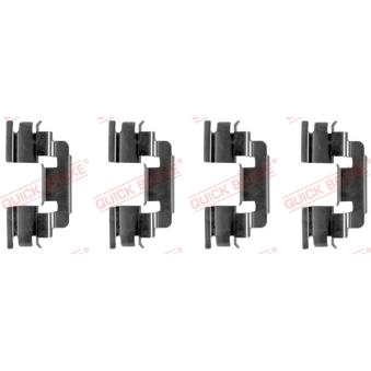 Kit d'accessoires, plaquette de frein à disque QUICK BRAKE 109-1249 pour LAND ROVER FREELANDER 2.0 Td4 4x4 - 109cv