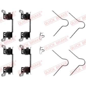 Kit d'accessoires, plaquette de frein à disque QUICK BRAKE [109-1254]
