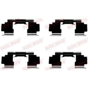 Kit d'accessoires, plaquette de frein à disque QUICK BRAKE 109-1276 pour CITROEN XM 1.6 - 110cv