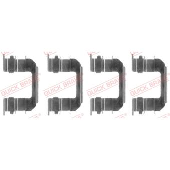 Kit d'accessoires, plaquette de frein à disque QUICK BRAKE 109-1287 pour AUSTIN MINI 1.8 - 121cv