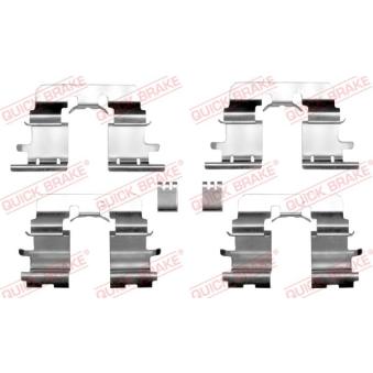 Kit d'accessoires, plaquette de frein à disque QUICK BRAKE 109-1290 pour SEAT IBIZA 2.0 D - 116cv