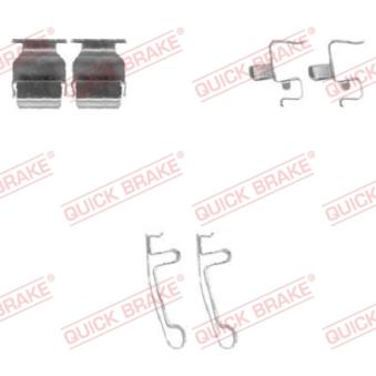 Kit d'accessoires, plaquette de frein à disque QUICK BRAKE [109-1604]