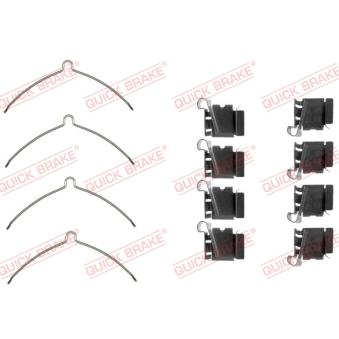 Kit d'accessoires, plaquette de frein à disque QUICK BRAKE 109-1622 pour LEXUS IS 300 - 213cv