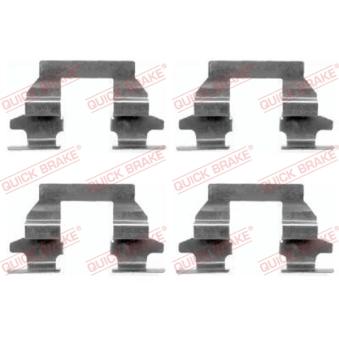 Kit d'accessoires, plaquette de frein à disque QUICK BRAKE 109-1625 pour AUDI A6 1.5 DCI - 110cv