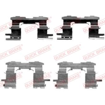 Kit d'accessoires, plaquette de frein à disque QUICK BRAKE 109-1631 pour TOYOTA IQ 1.0 - 68cv