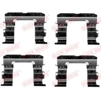 Kit d'accessoires, plaquette de frein à disque QUICK BRAKE 109-1632 pour VOLKSWAGEN PASSAT 2.5 D 4x4 - 133cv